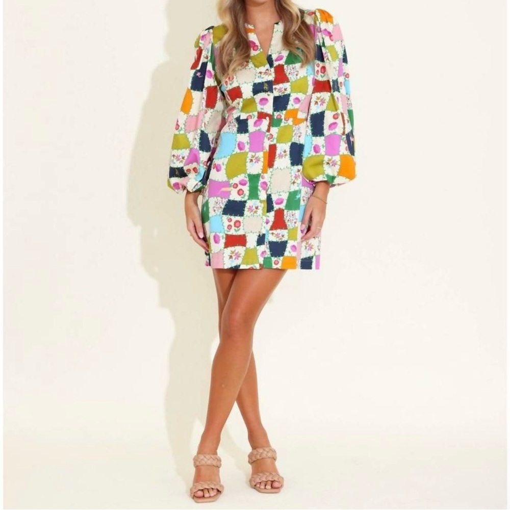 NWT Alden Adair Athena dress in Alfresco print size S - Picture 3 of 5